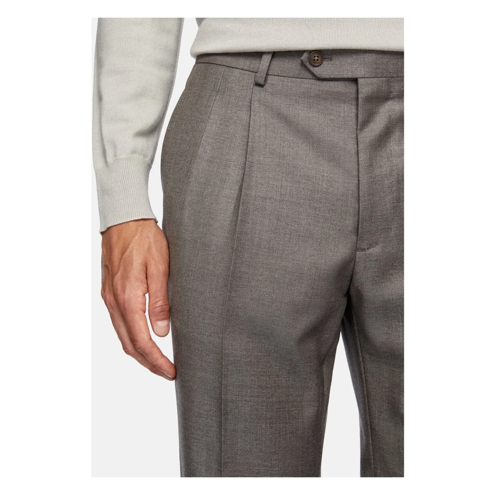 Boggi Milano Dubbelrijig Kostuum Gray Heren