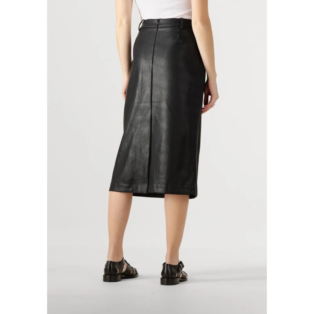 NEO NOIR Zwarte Faux Leren Rok Black Dames