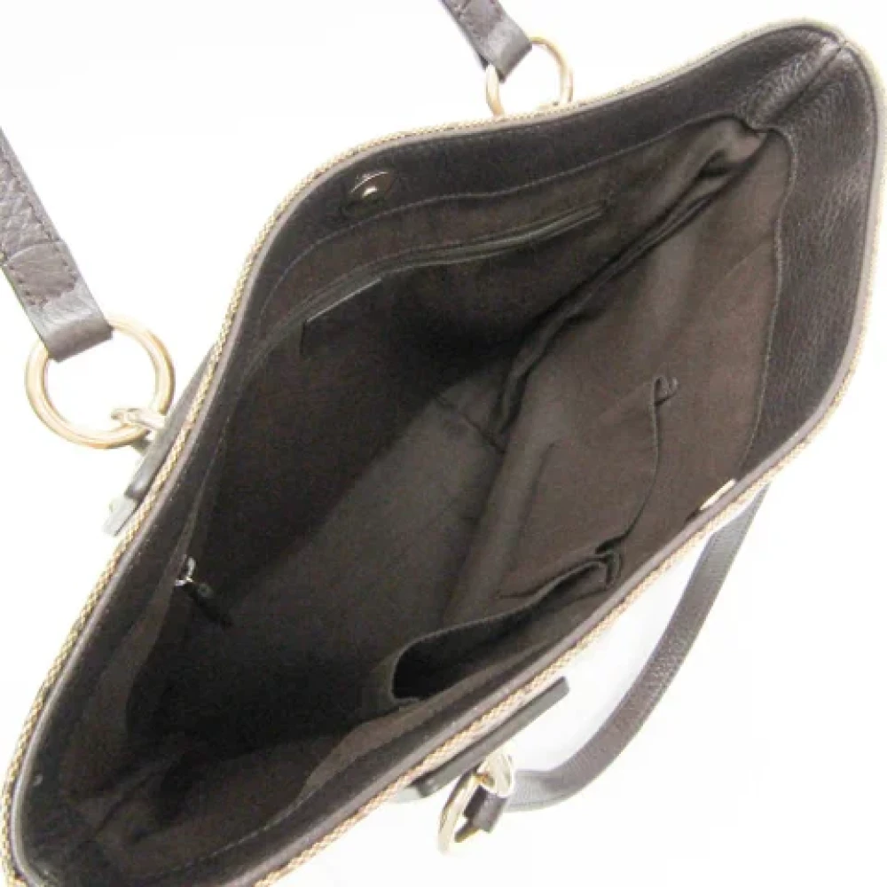 Gucci Vintage Pre-owned Plastic gucci-bags Beige Dames