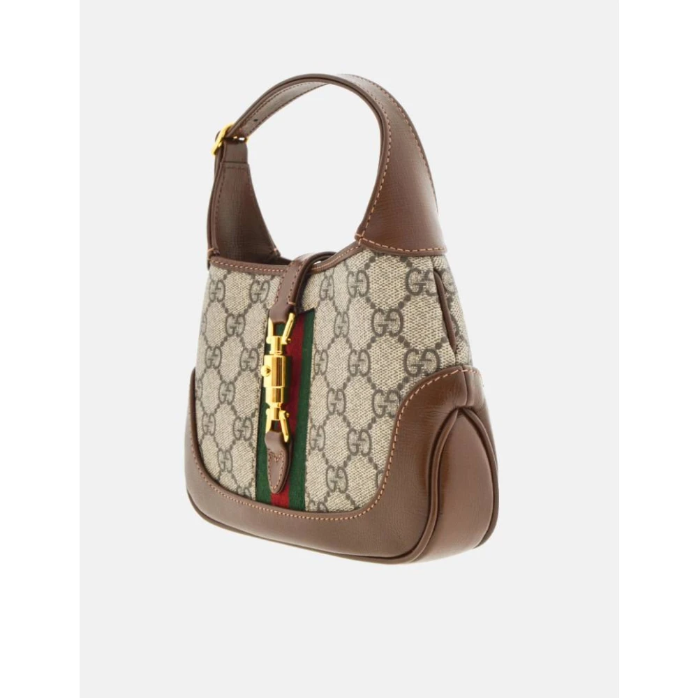 Gucci Jackie 1961 GG Supreme Mini Tas Brown Dames