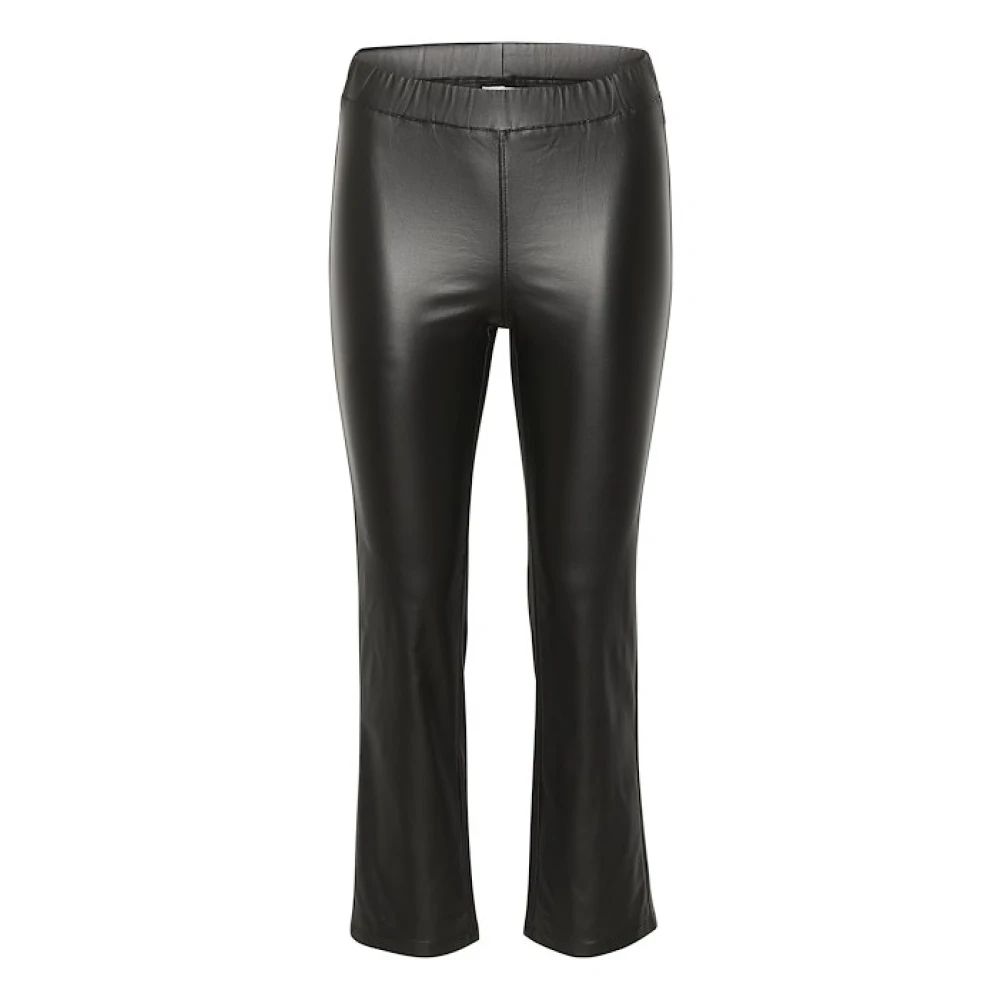 Kaffe Black Cropped Trousers, Female, Xs, Crop Jeggings Trousers