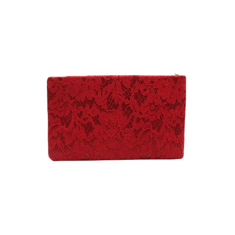 Dolce & Gabbana Pre-owned Canvas clutches Red Dames