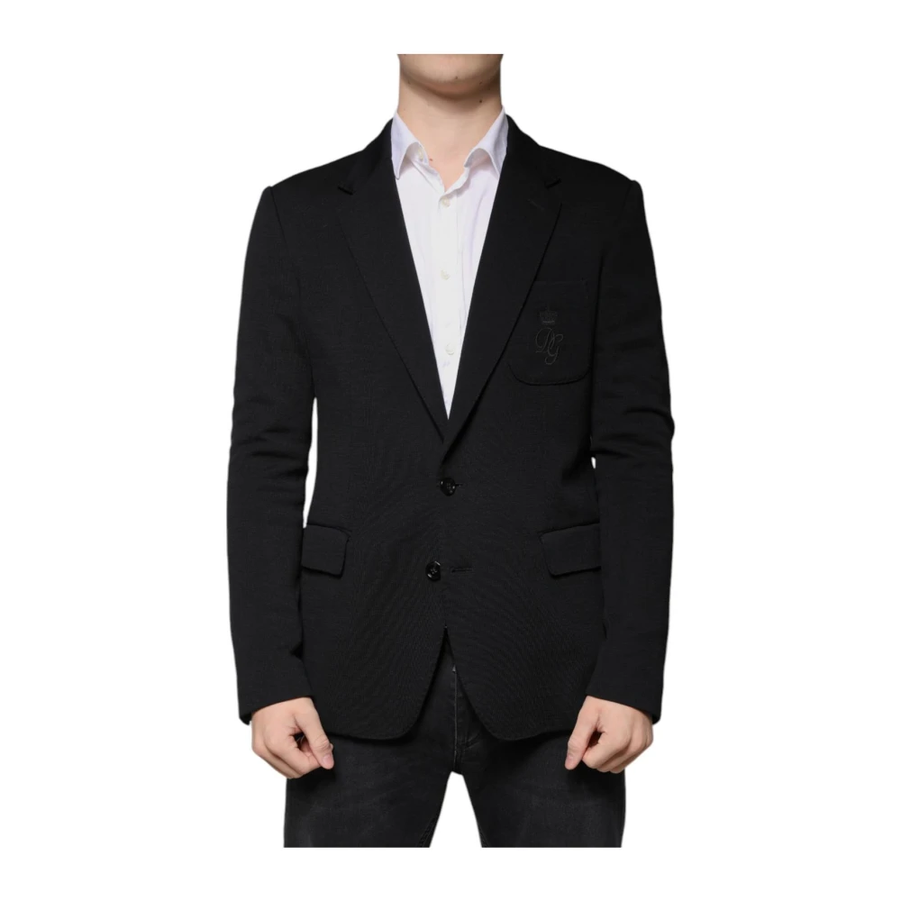 Dolce & Gabbana Uomo Nero Giacche, L, New,