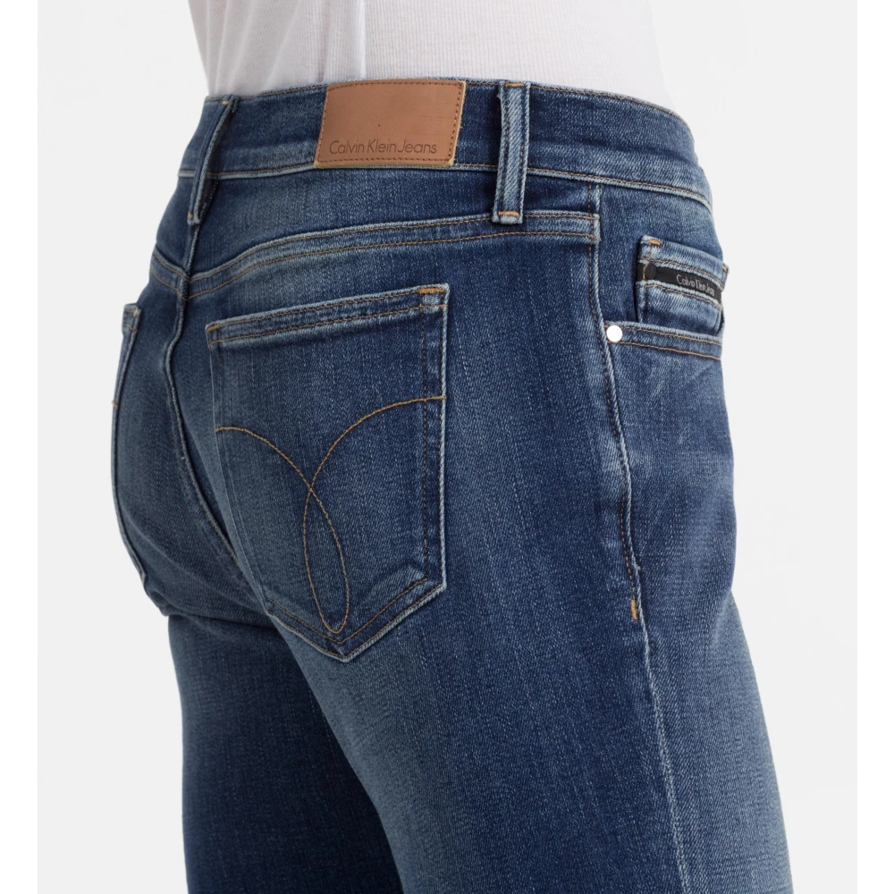 Calvin Klein Blauwe Skinny Jeans met 5 Zakken Blue Dames