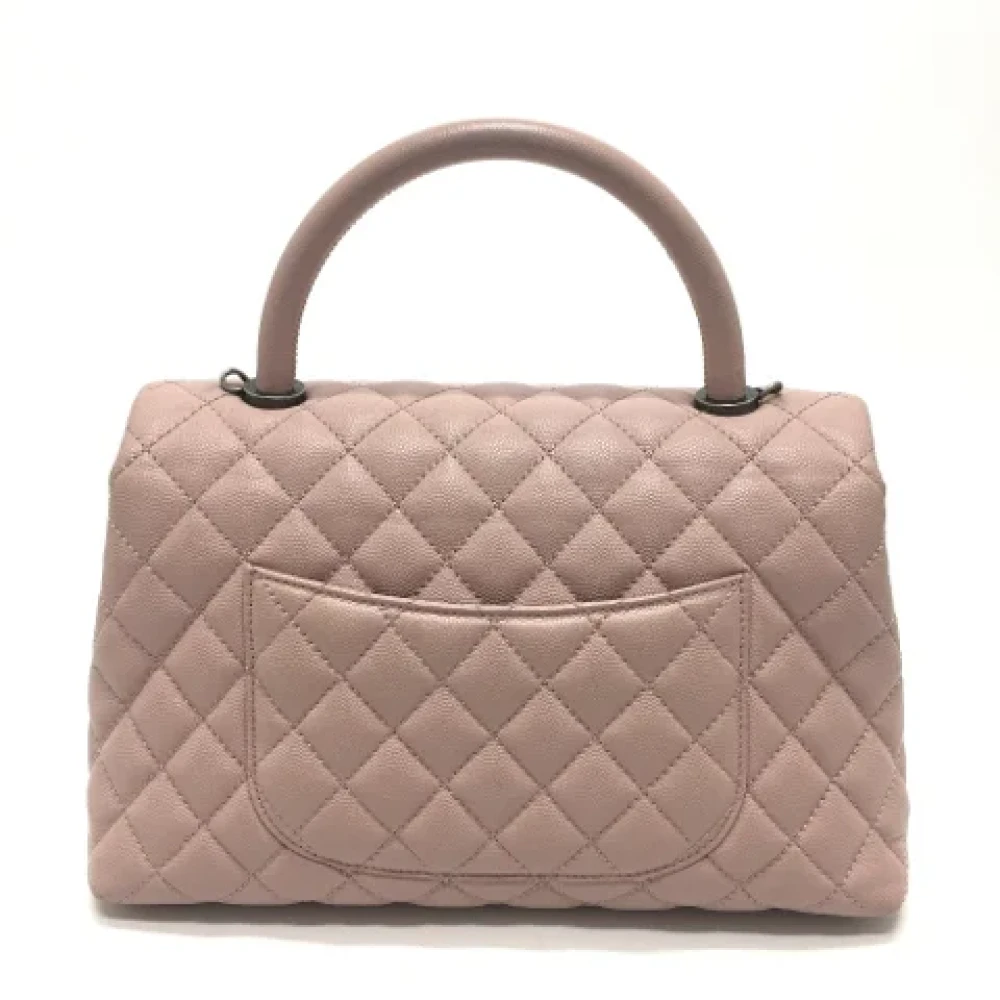 Chanel Vintage Pre-owned Leather chanel-bags Pink Dames