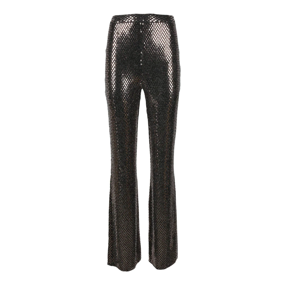 Nineminutes Metallic Fiber Broek Brown Dames