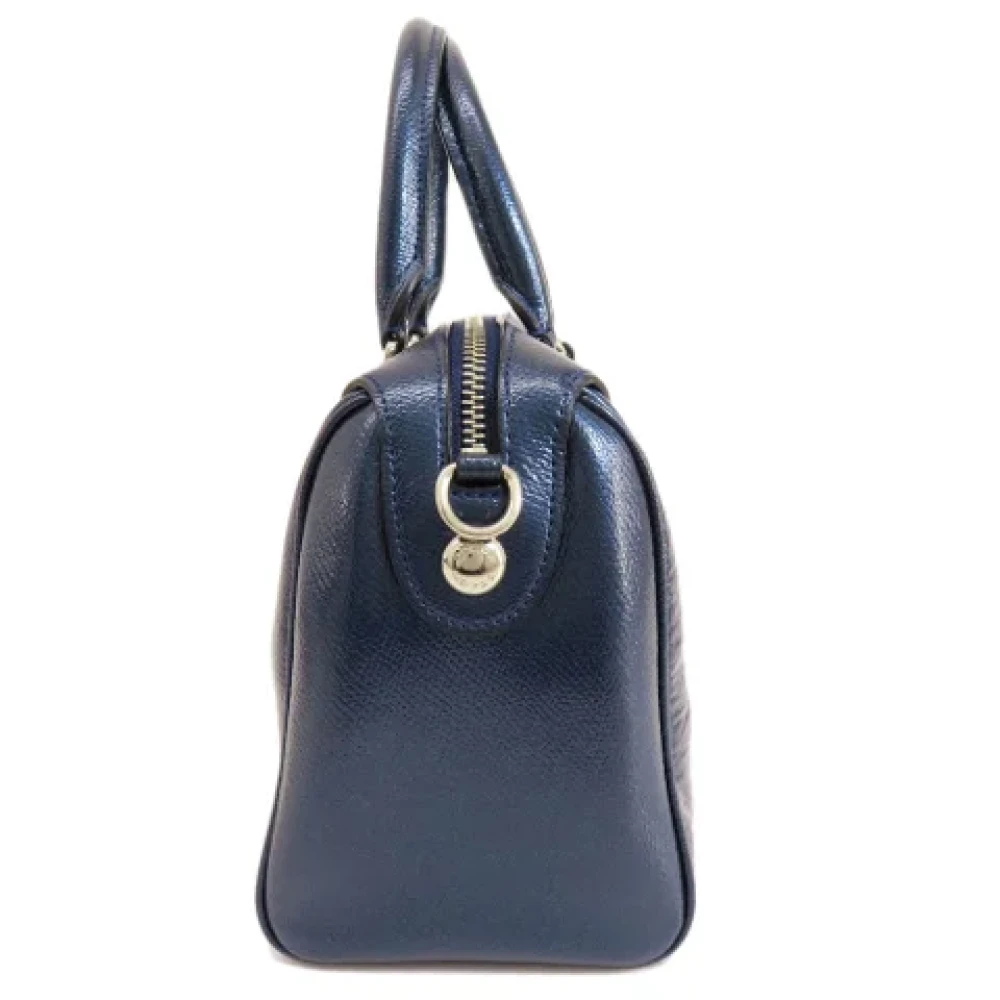 Coach Pre-owned Fabric handbags Blue Dames