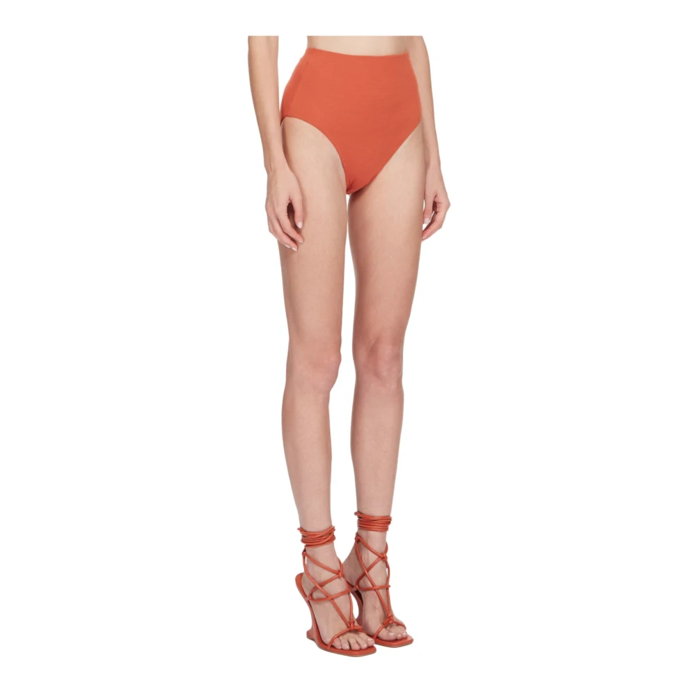 Rick Owens Tangerine Gebreide Shorts Orange Dames