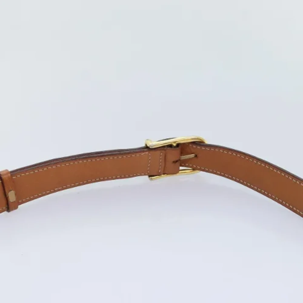 Celine Vintage Pre-owned Canvas shoulder-bags Beige Dames