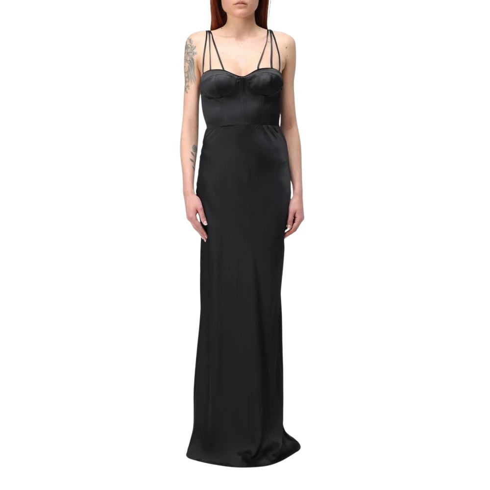 Pinko Women's Black Slip Maxi Dress
