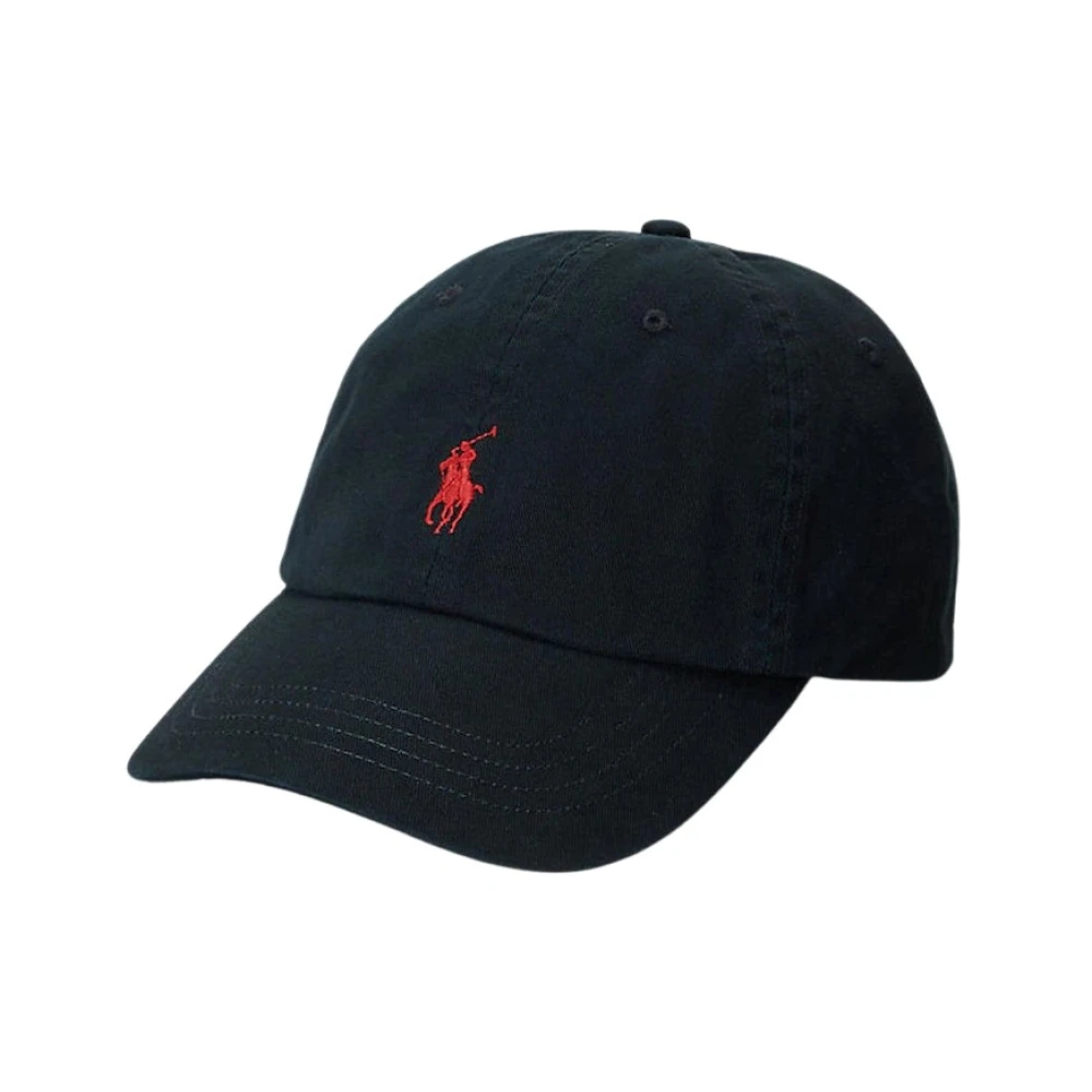 Ralph Lauren Uomo Nero The Iconic Cotton Chino Ball Cap