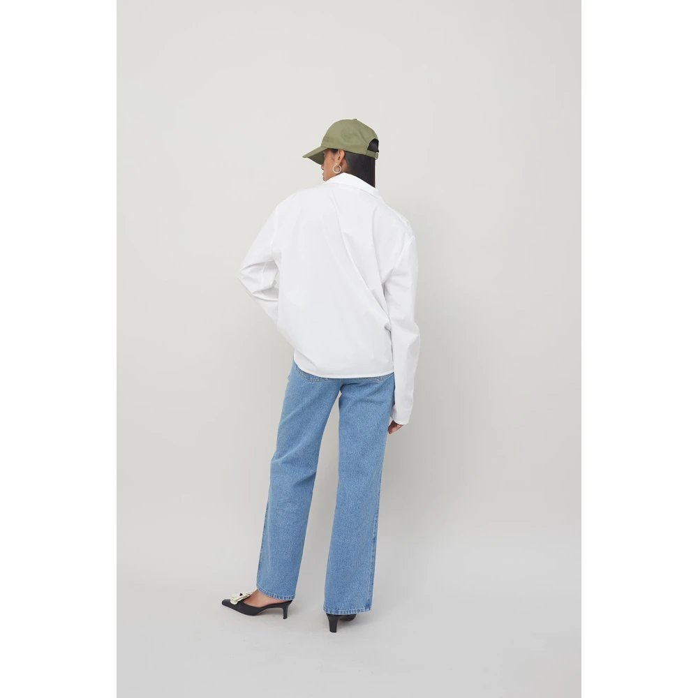 Opéra Sport Katoenen overhemd Aziatische charme Stedelijke stijl White Dames