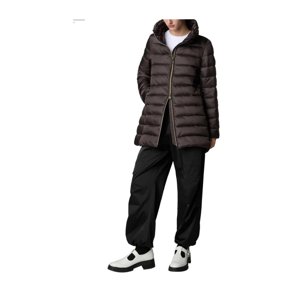 Save The Duck Bruine Winterjas Elegant Veelzijdig Brown Dames