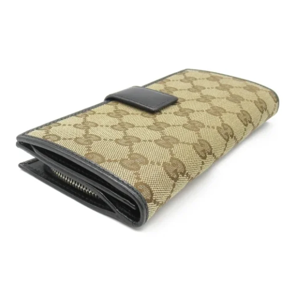 Gucci Vintage Pre-owned Canvas wallets Beige Dames