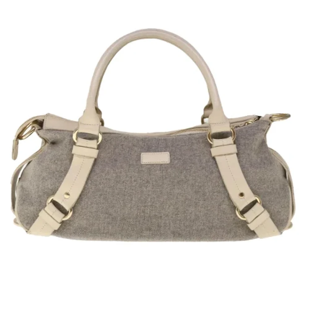 Burberry Vintage Pre-owned Wool burberry-bags Gray Dames