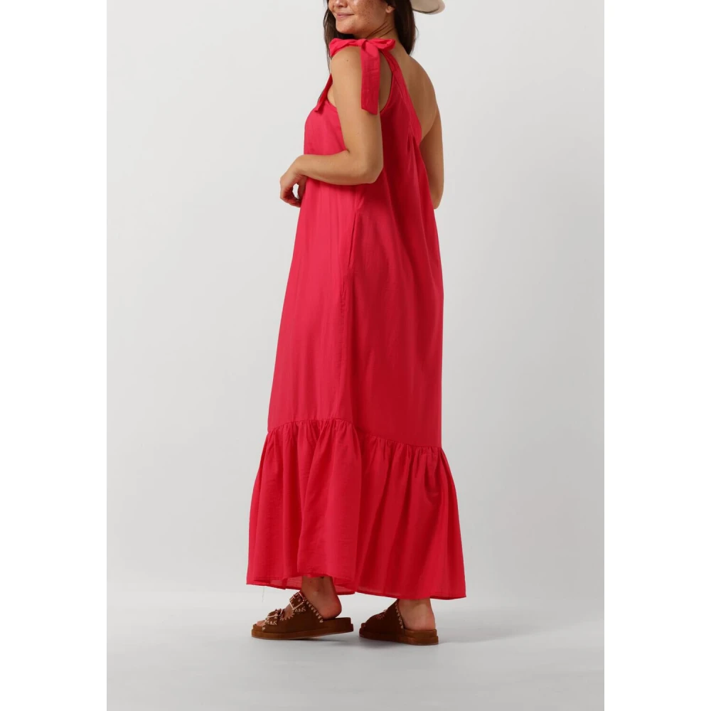 Co'Couture Roze Maxi Asym Jurk voor de Zomer Pink Dames