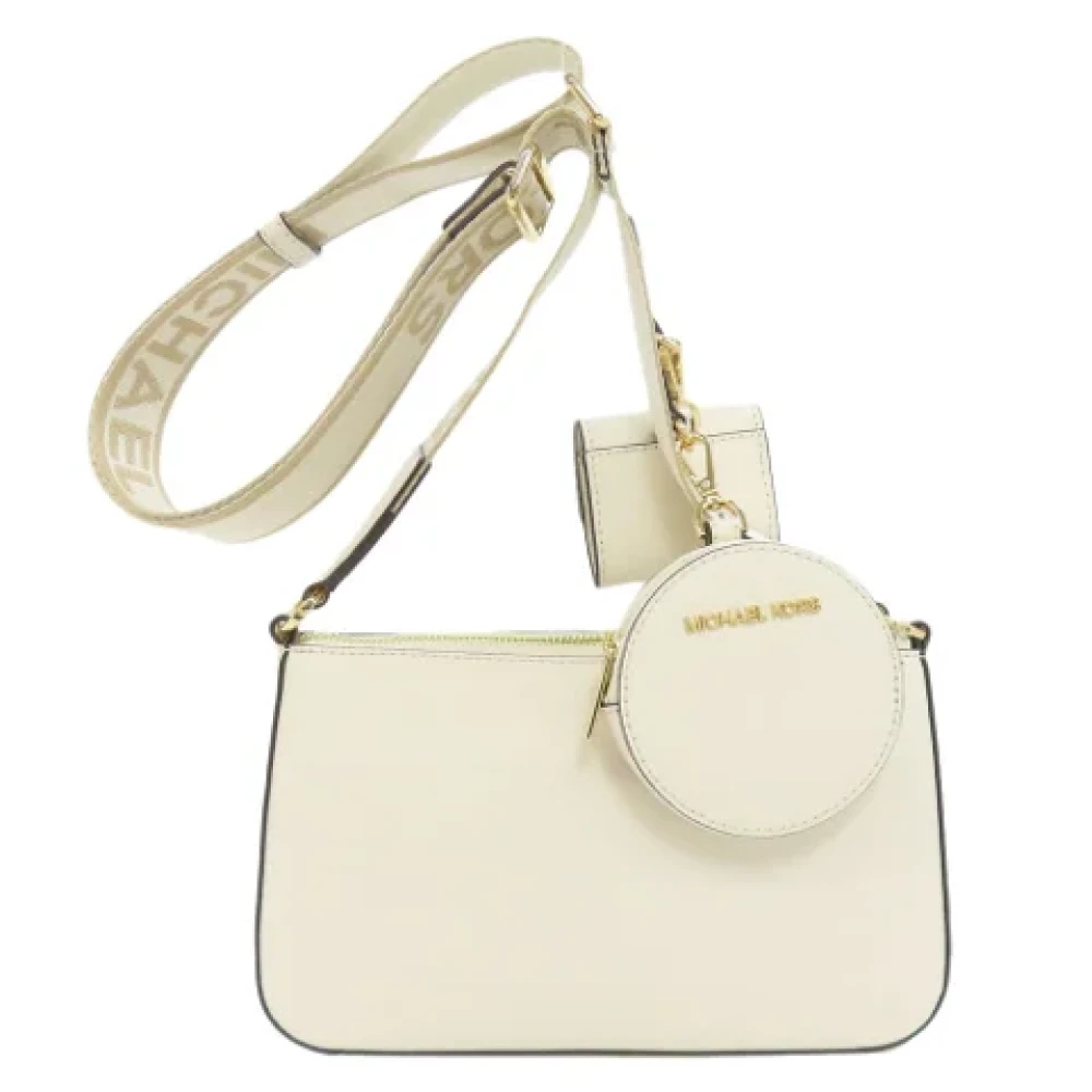 Michael Kors Pre-owned Leather shoulder-bags Beige Dames