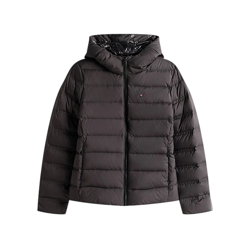 Tommy Jeans Women's Black Hooded Down Puffer Jacket