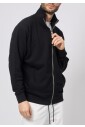 sweat-a-capuche-noir-col-montant