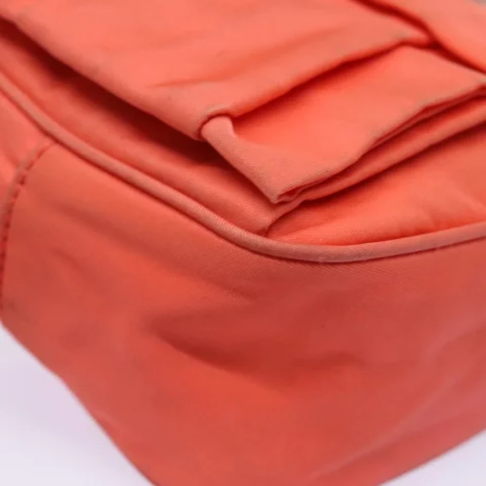 Prada Vintage Pre-owned Nylon prada-bags Orange Dames