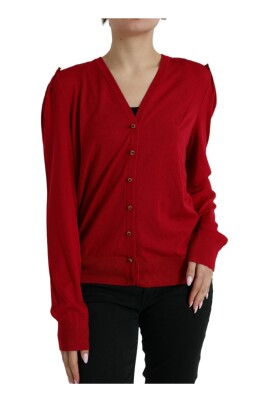 cardigan-en-laine-rouge-a-col-en-v
