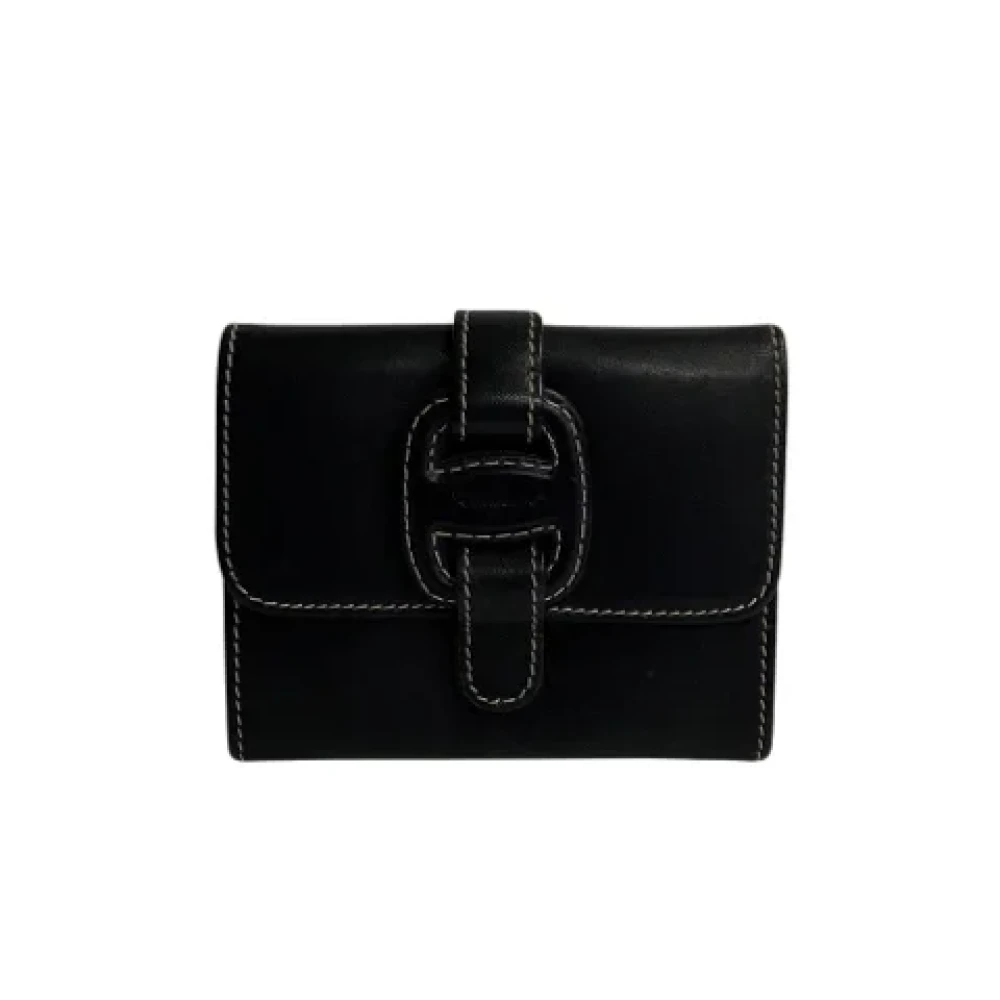 Salvatore Ferragamo Pre-owned Leather wallets Black Dames