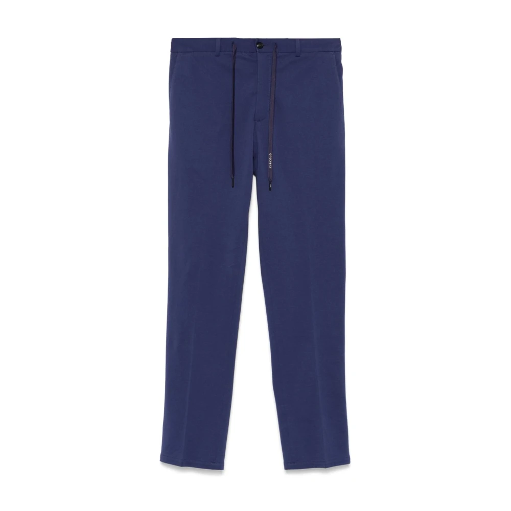 Circolo 1901 Men's Blue Elasticated Waistband Trousers
