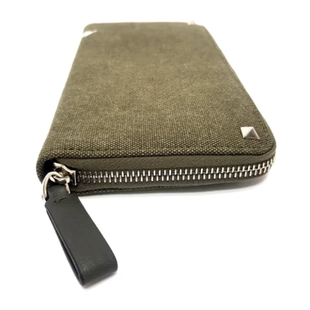 Valentino Vintage Pre-owned Canvas wallets Brown Dames
