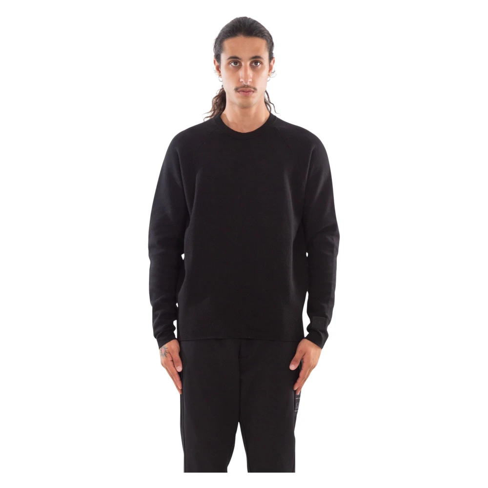 C.P. Company Dubbele Raglan Katoenen Trui Black Heren