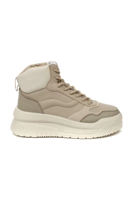 Beige Sneakers för Kvinnor