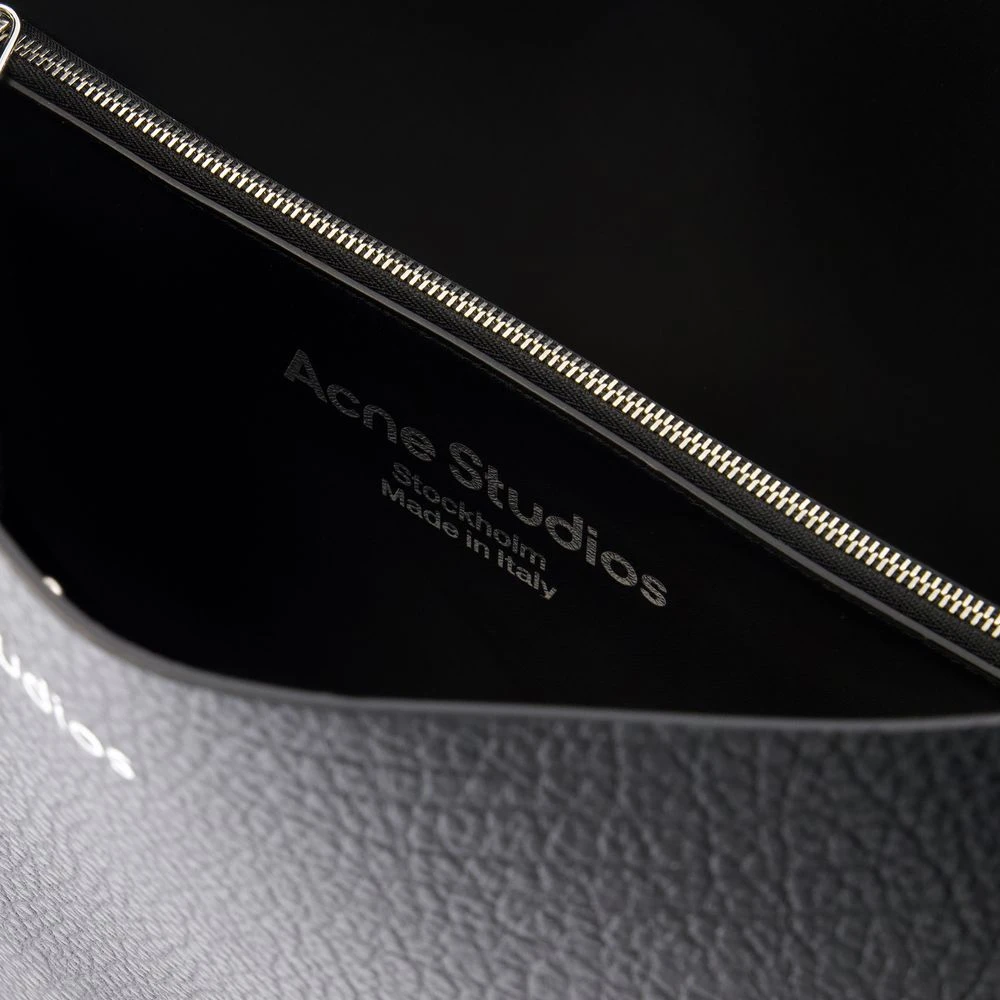 Acne Studios Zwarte leren schoudertas Musubi Black Dames