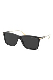 Matte Schwarze/Graue Sonnenbrille für Männer