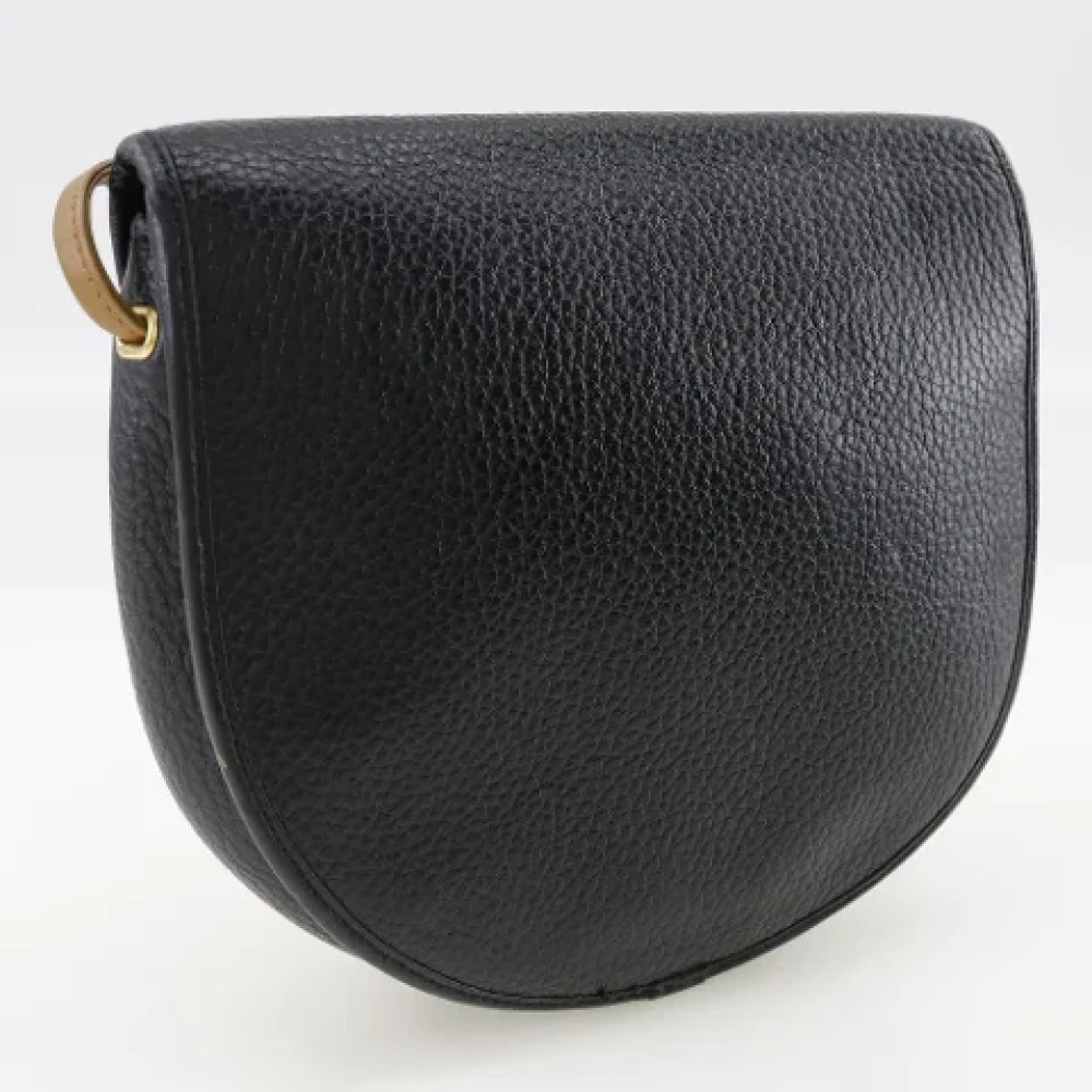 Dior Vintage Pre-owned Leather crossbody-bags Black Dames