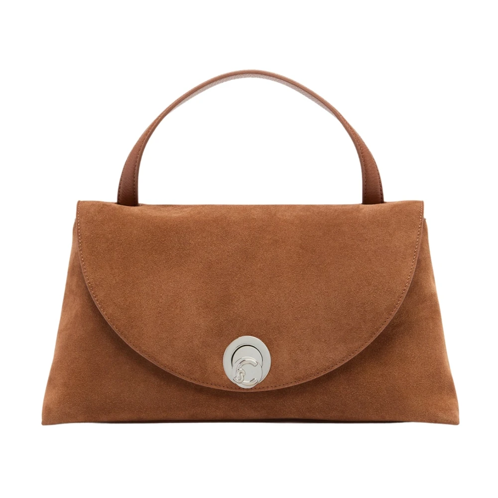 Coccinelle Women's Brown Handbags, One Size, Nikla Suede Bimaterial Large