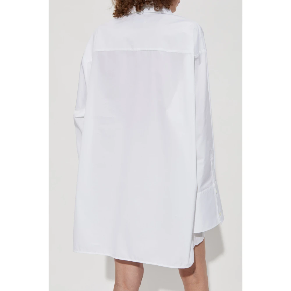 Off White Overhemdjurk met zakken White Dames