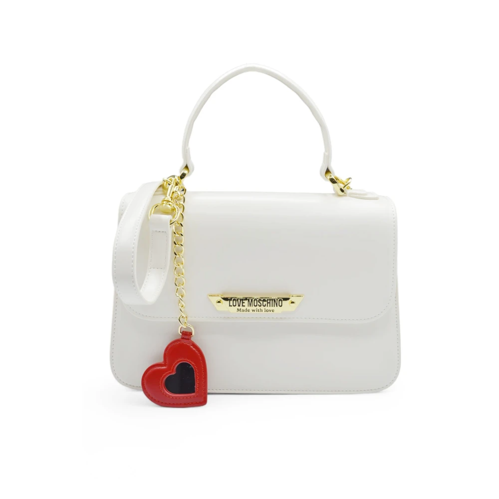 Love Moschino Iconische Logo Schoudertas White Dames