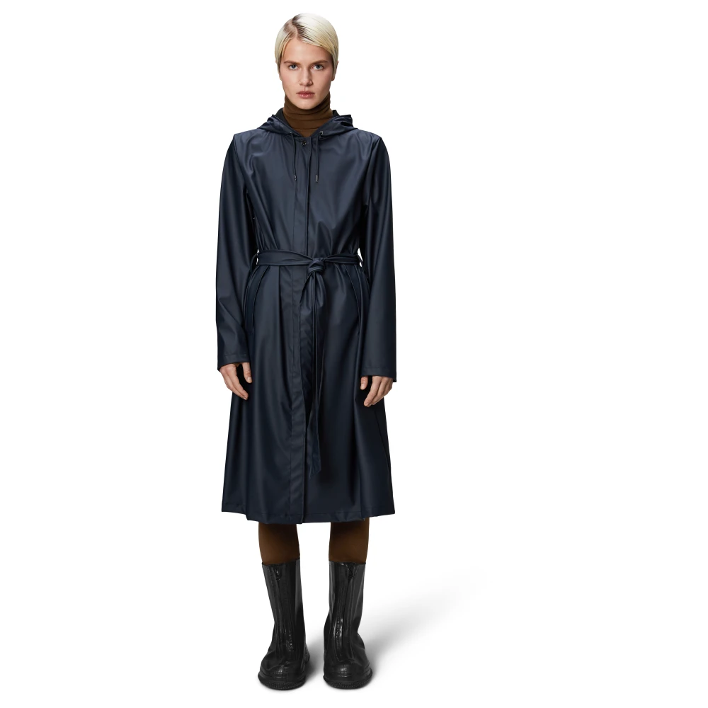 Rains Navy A-Line Regenjas Blue Dames
