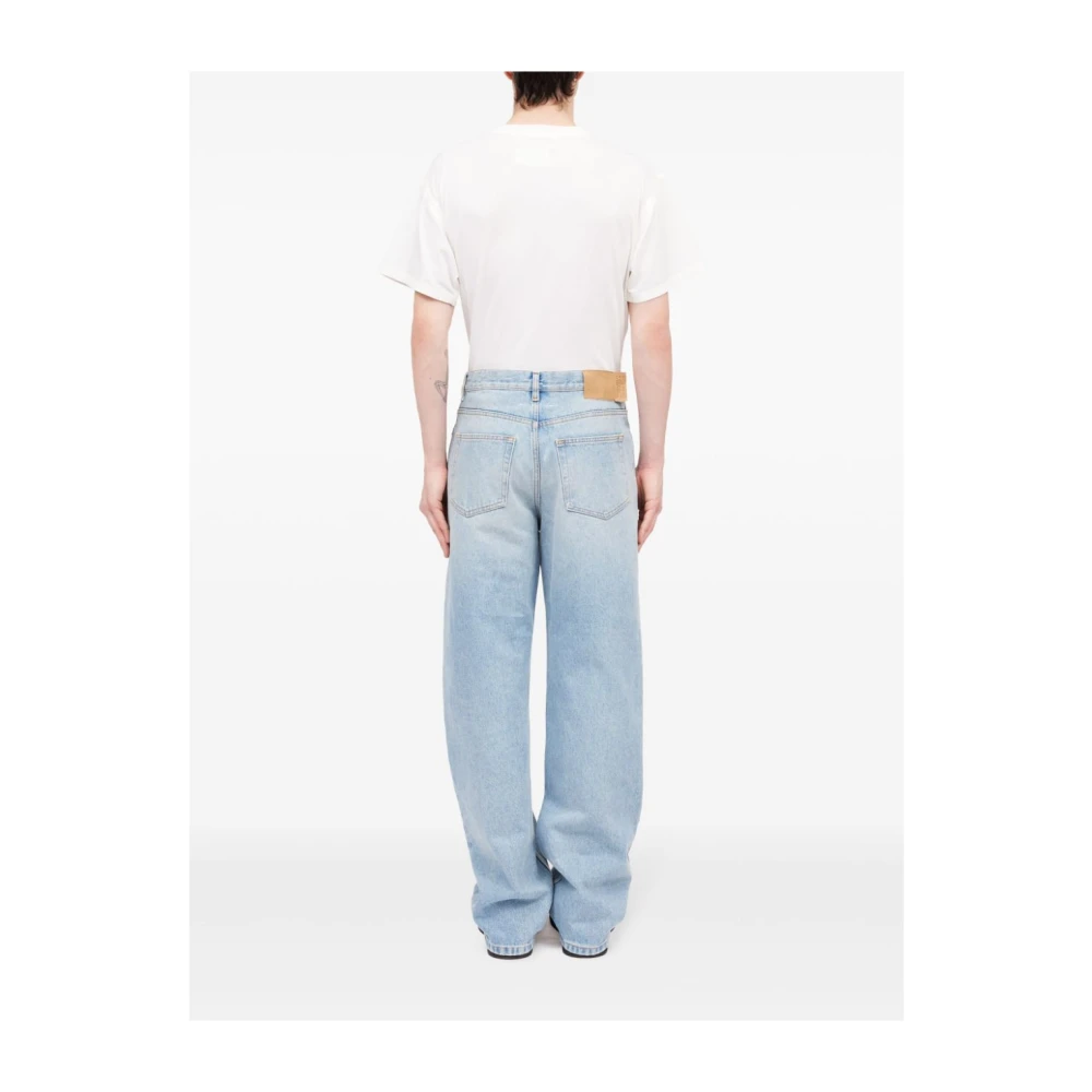 MM6 Maison Margiela Heldere Blauwe Distressed Denim Jeans Blue Heren