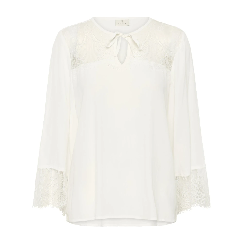 Kaffe Women's White Blouses, S, Kaapril Lace Blouse