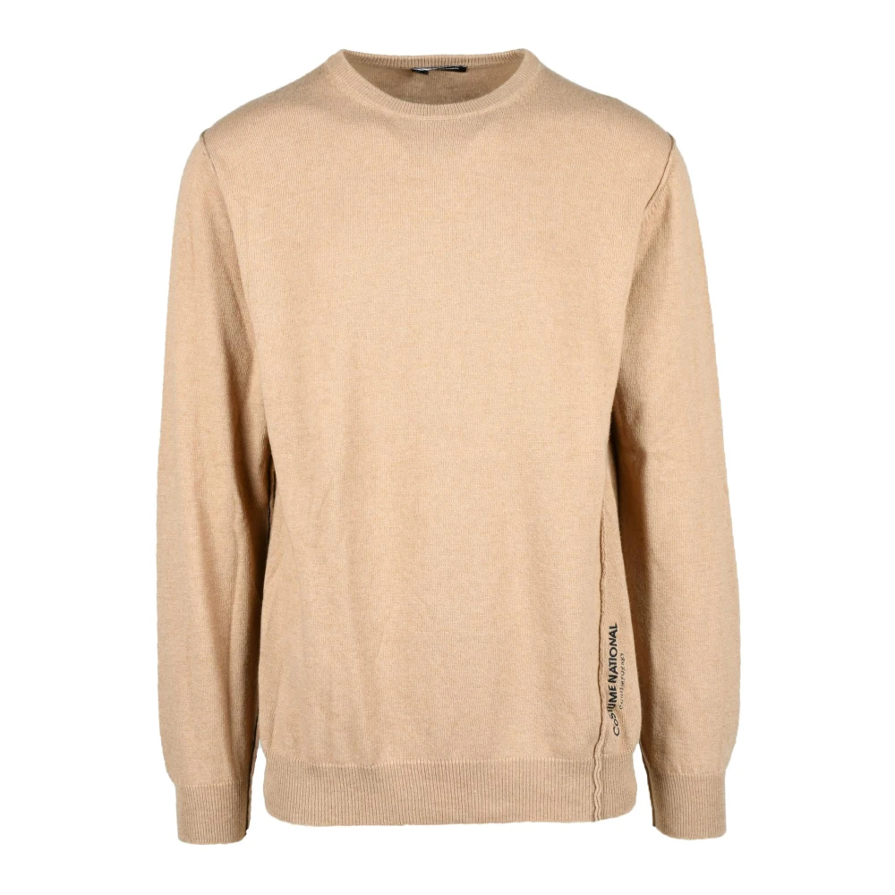 Costume National Moderne Gebreide Trui Brown Heren