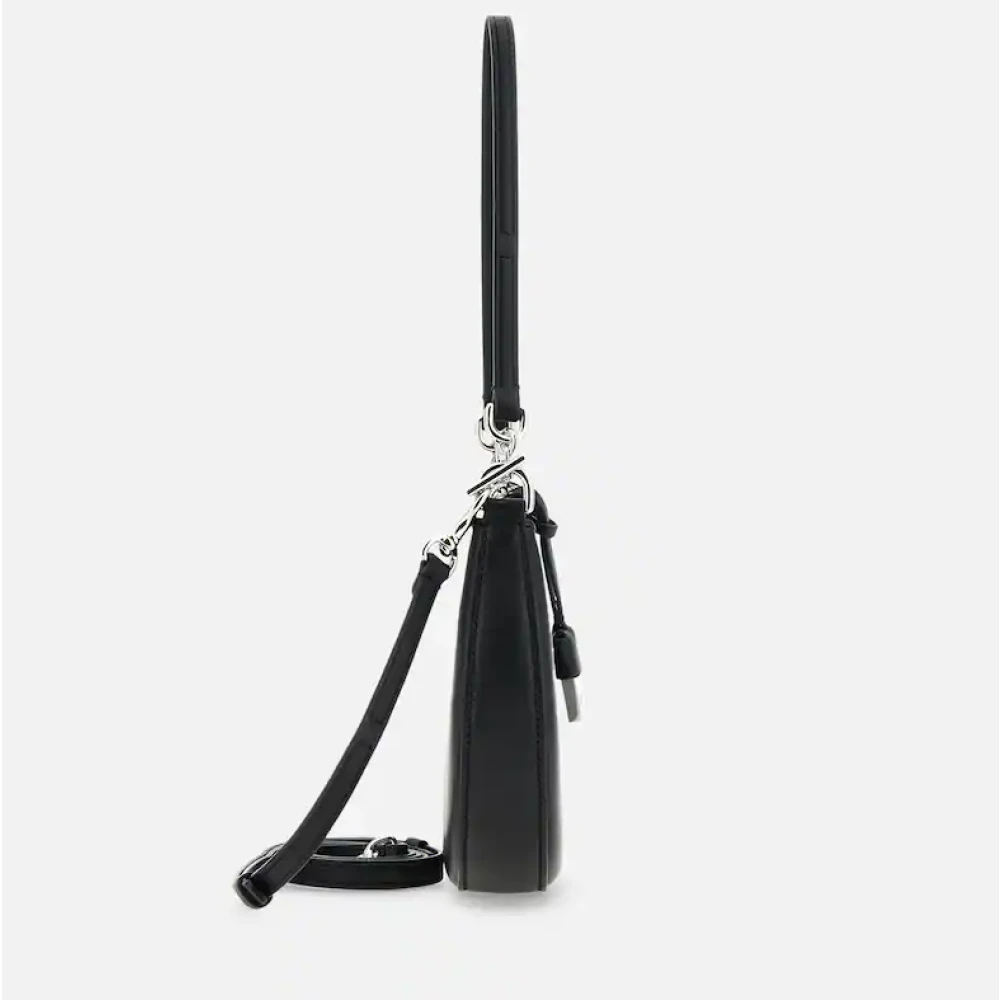 Hogan Zwarte Slanke Tas met Afneembare Band Black Dames