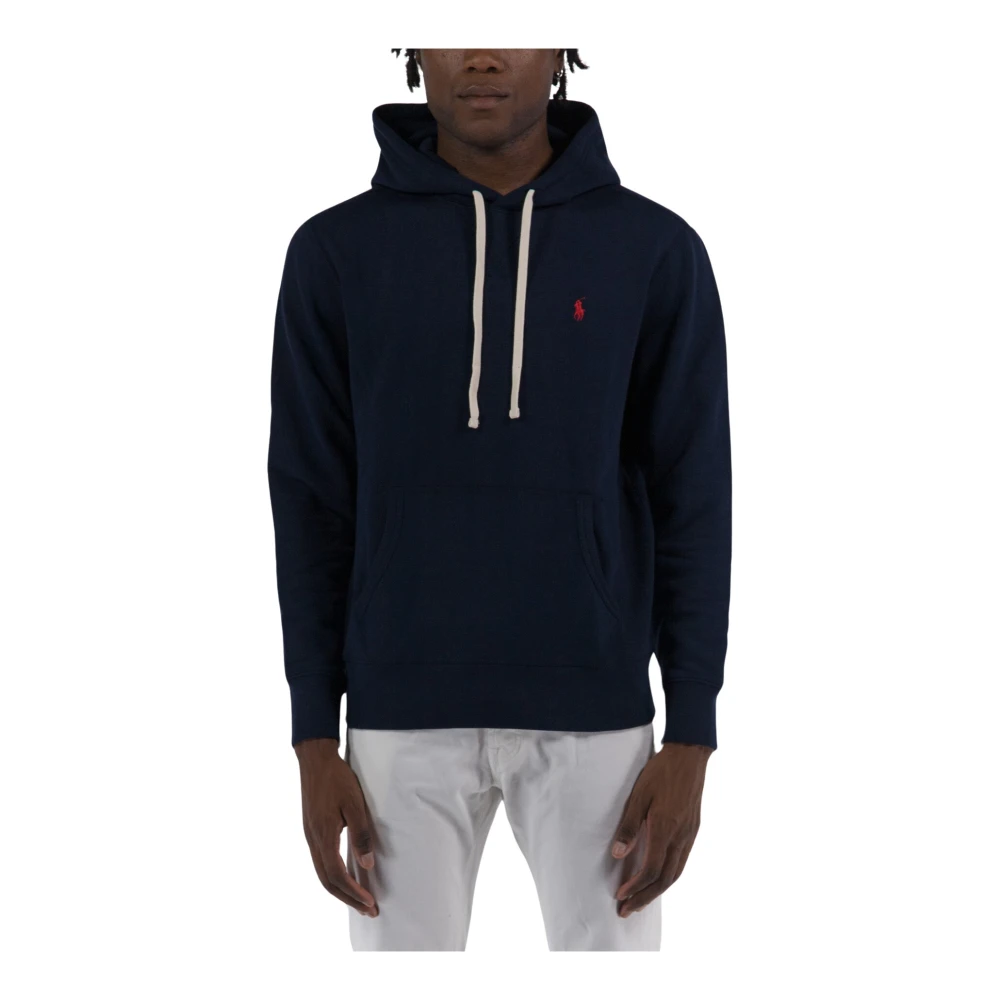 Polo Ralph Lauren Men's Blue Hooded Sweatshirt Extra Small