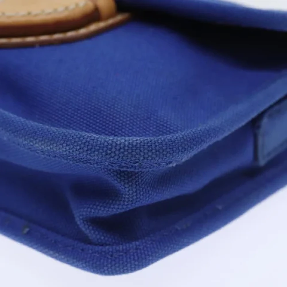 Prada Vintage Pre-owned Canvas prada-bags Blue Dames