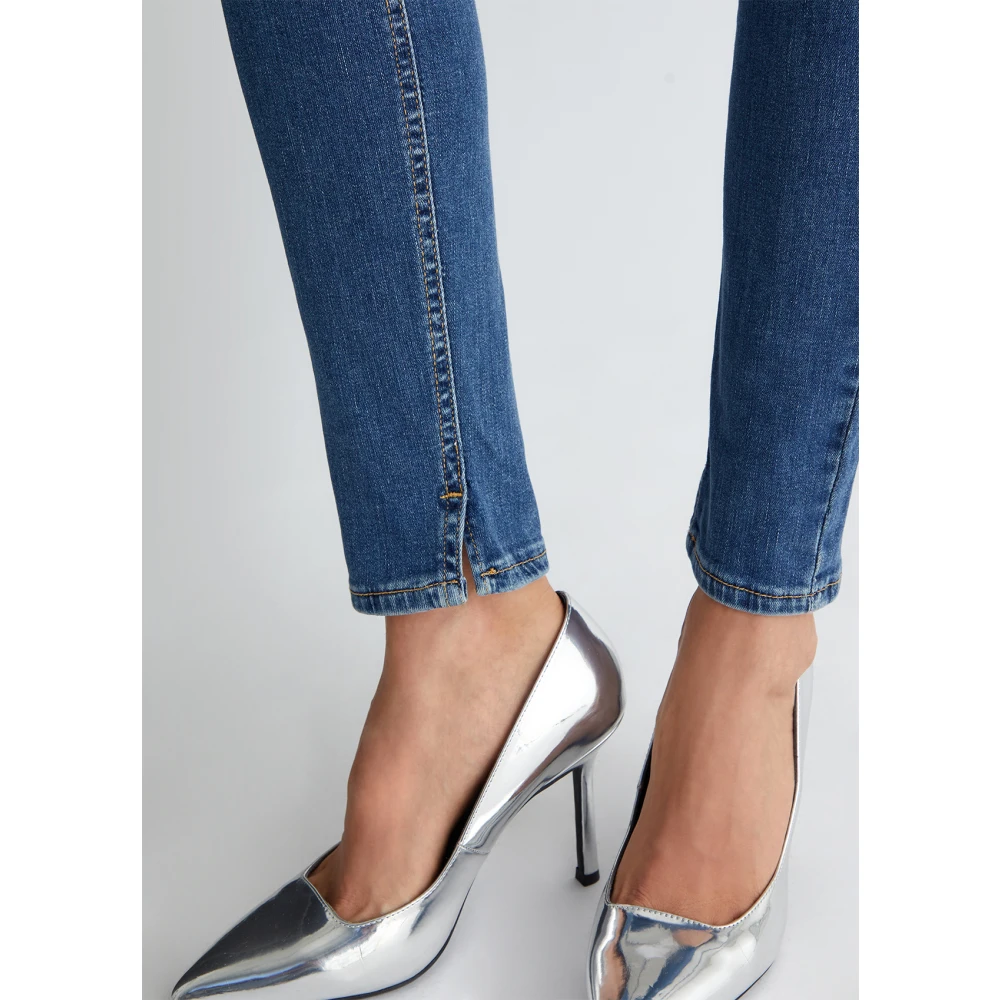 Liu Jo Skinny Bottom Up Jeans Blue Dames