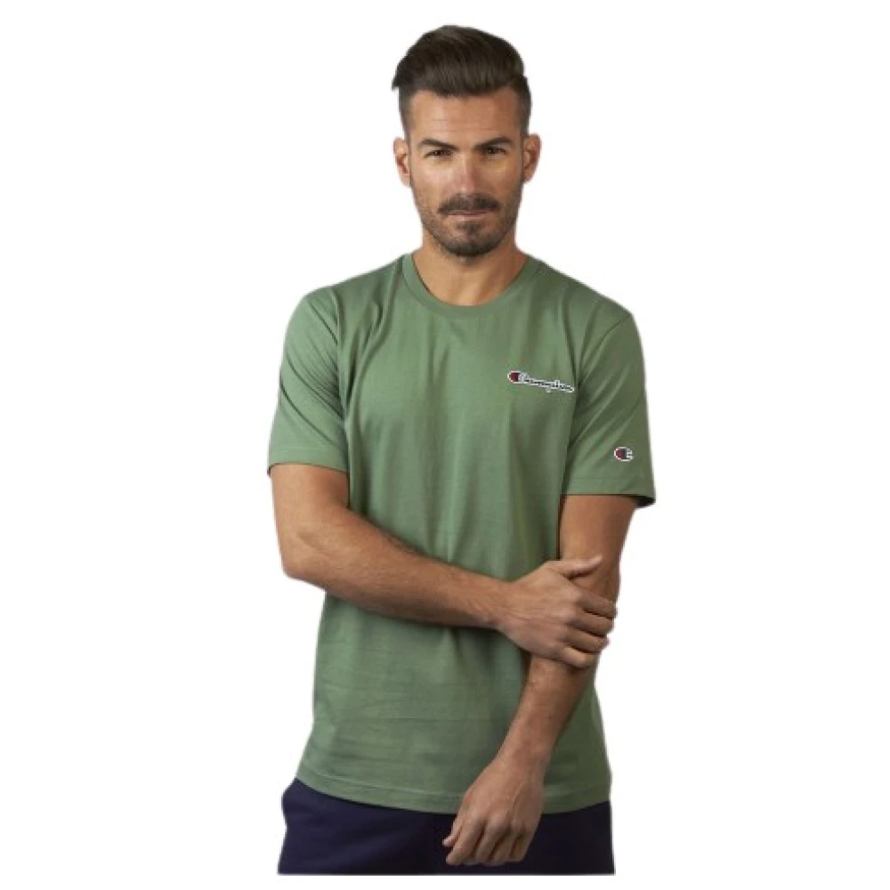 Champion Heren Sport Jersey T-Shirt Green Heren