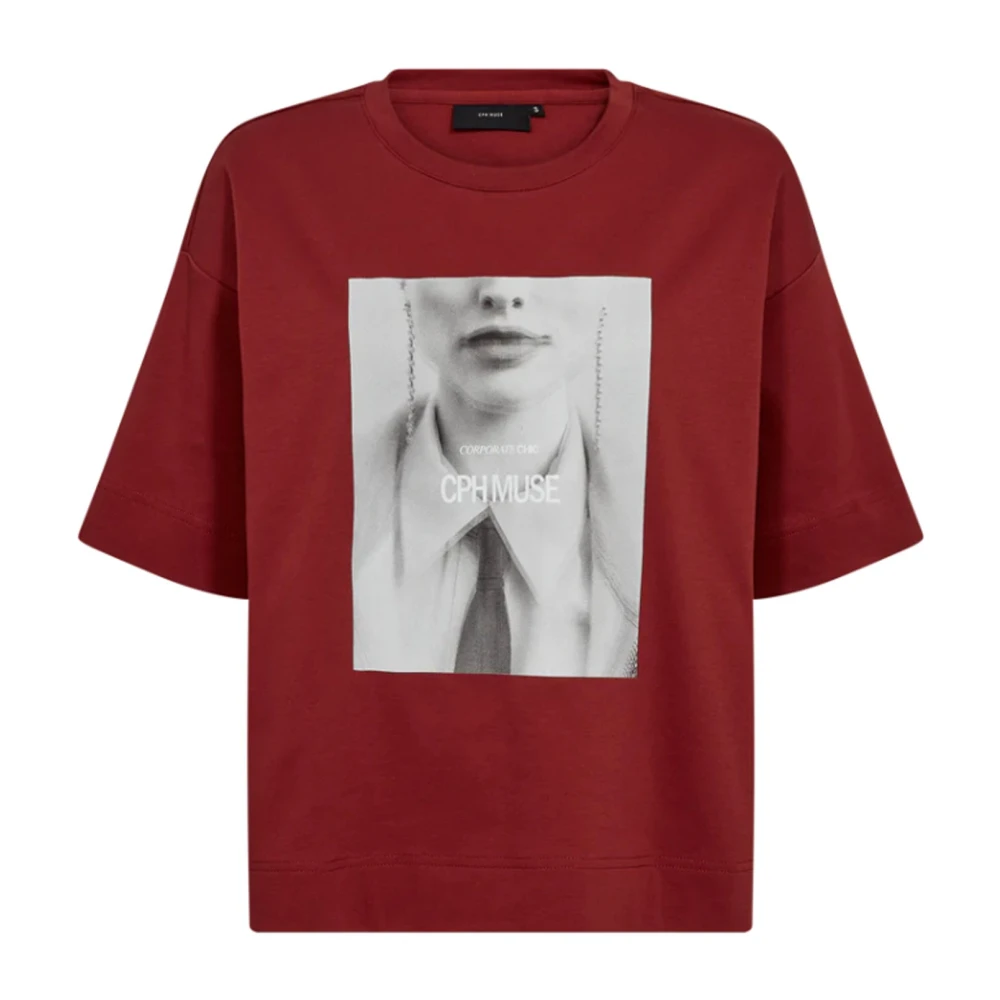 Copenhagen Muse Women's Red Stylish Top - T-Shirts - Xs - Tops