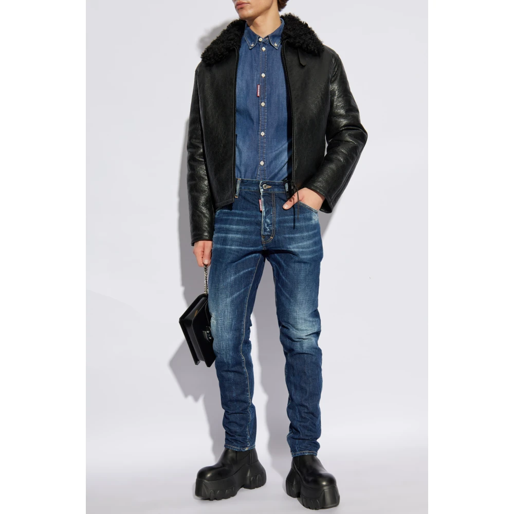 Dsquared2 Denim overhemd Blue Heren