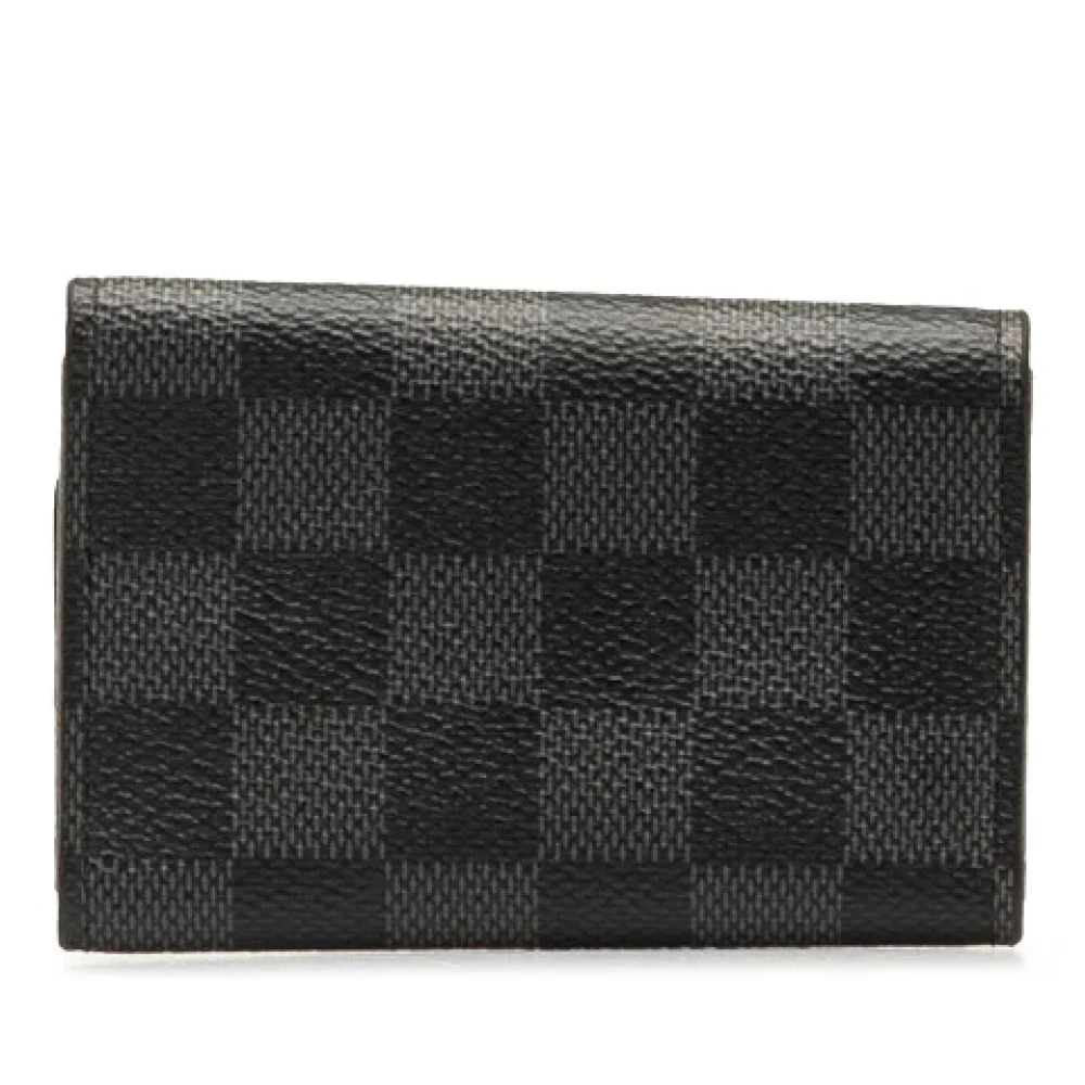 Louis Vuitton Vintage Pre-owned Canvas key-holders Black Dames