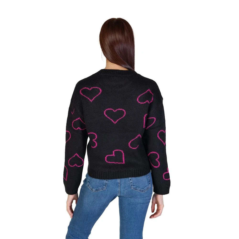 Only Zwarte Acryl Trui Herfst Winter Collectie Black Dames