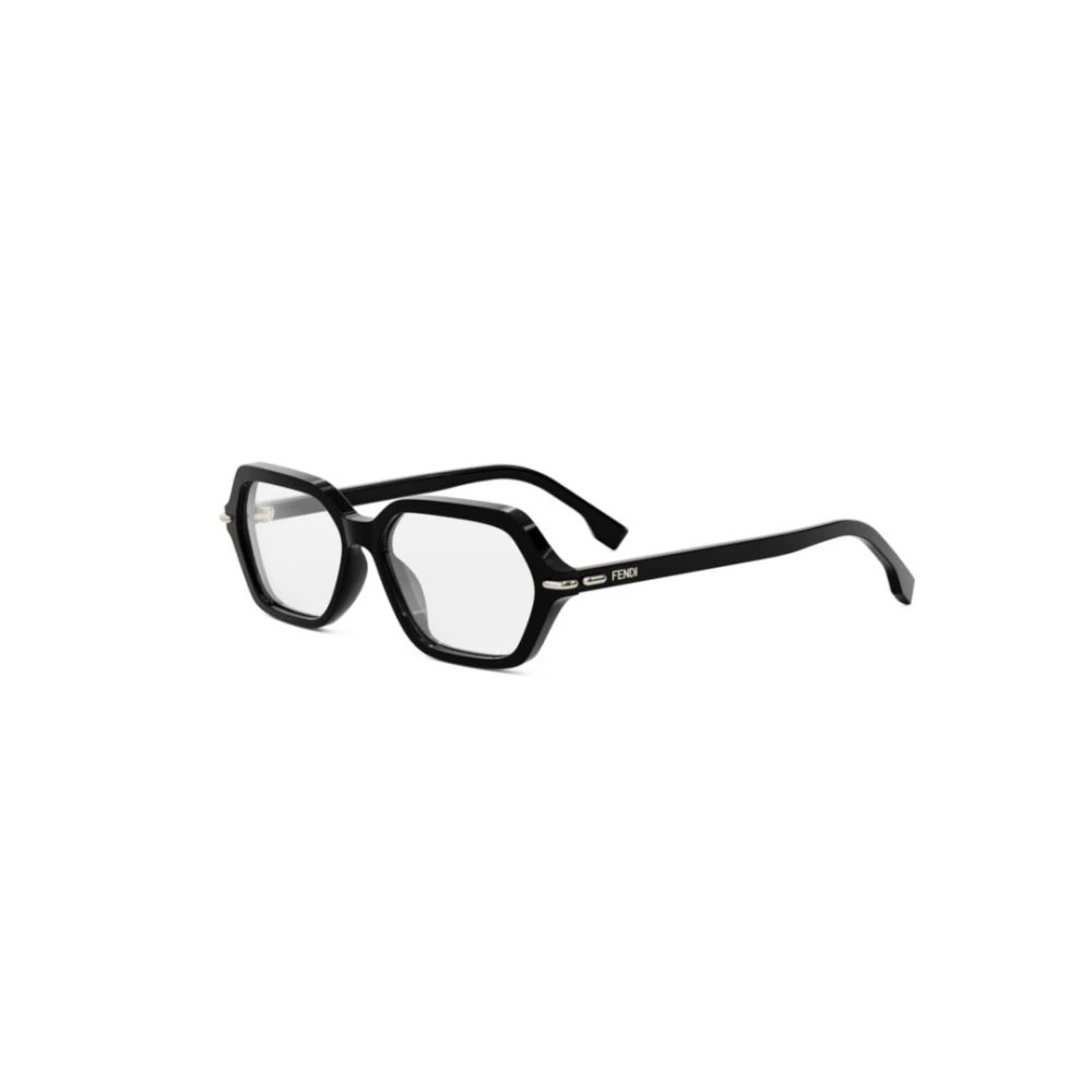 Fendi Unisex Black Glasses, 54 Mm, Geometric Optical Frame